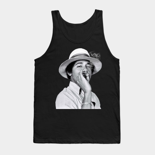 Young Barack Obama Tank Top by darklordpug